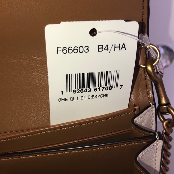 COACH💎CALLIE OMBRÉ QUILTED CALF LEATHER CROSSBODY - Picture 7 of 7